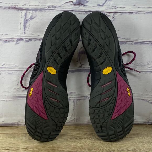 Merrell Pace Glove 2 Black Purple Barefoot Running Shoes Women's 9.5 Minimalist - Picture 7 of 8